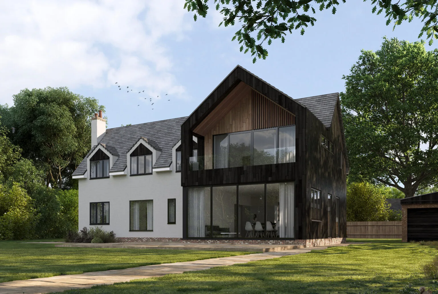 Two Storey Extension to a Cottage in the Green Belt